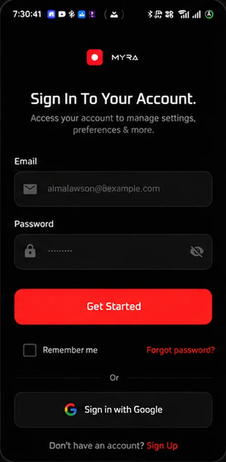 Sign in with email or Google